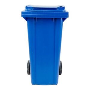 Tomberon gunoi, europubela, cu roti, albastru,120 L