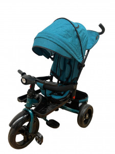 Tricicleta SL02 cu Pozitie de Somn, Scaun Reversibil, 8-36 luni, Culoare Verde -Turcoaz - Img 4