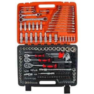 Trusa Profesionala Set 150 Piese ,Tubulare, Imbus, Chei fixe, Chei cu Clichet