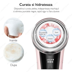 Aparat pentru ingrijire faciala 5 in 1 , antirid, fototerapie, tratament lifting, lumina LED - Img 3