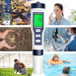 Aparat tester ph electronic Bigstren, pentru masurat calitatea apei, cu functie termometru, ecran LCD, 18x4cm - Img 5