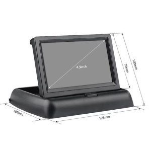 Auto Monitor, afisaj camera de mers inapoi pliabil 12V - Img 3