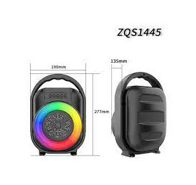 Boxa Portabila ZQS1445, Putere 8W, Lumini Led RGB, Suport microfon, Suport Card SD, Incarcare rapida,1500 mAH Negru - Img 3