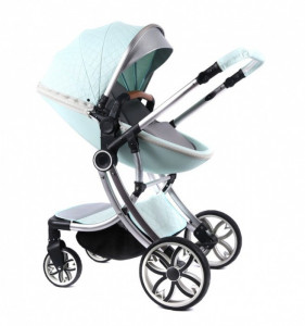 Carucior 2 in 1 Reversibil, Landou si Sport, Egg Shape F1 LC, Verde / Vernil