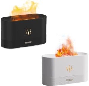 Difuzor, Umidificator Aer cu Design Flacara ,Alb - Img 2