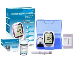 Glucometru cu Afisaj Digital cu Bandelete de Testare si Ace Microlet Incluse , Pentru monitorizare glicemie - Img 5