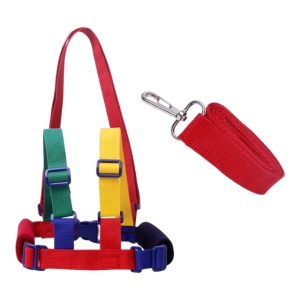 Ham pentru copii, Ajustabil, curele detasabile, 1-5 ani, 1.2 m, Multicolor