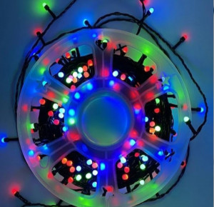 Instalatie de Craciun , Led-uri Multicolore, Model V5, Rola 50m, Multiple Jocuri de Lumini - Img 4