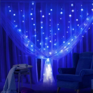 Instalatie Perdea Exterior 8097WW, 240 LED-uri, V8 Alb cald , 3m x 3m, Fir Alb, de Exterior - Img 4