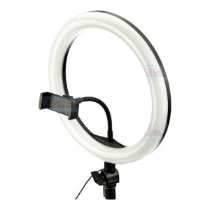 Lampă circulara ZD666 diametru inel 26 cm (10 inch) suport smartphone,fara trepied - Img 4