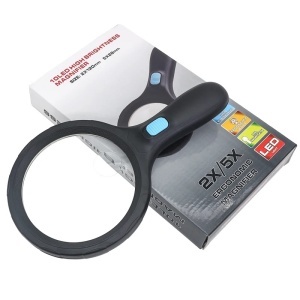 Lupă cu 10 LED-uri, lentilă 2X cu zoom 5X, lupă portabilă cu lumină - Img 4