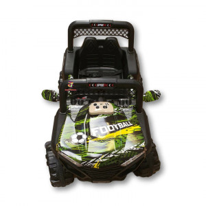 Masinuta Electrica de Teren 6499, VERDE MONSTER, cu Telecomanda Pentru Copii, Motor 2 x 30W, 12V, MP3 - Img 3