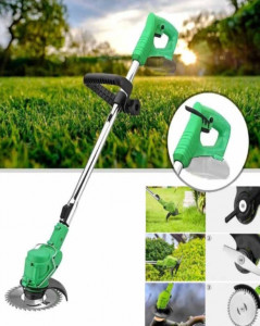 Motocoasa Electrica cu 2 Acumulatori , Accesorii Incluse, Pentru Gazon - Img 4