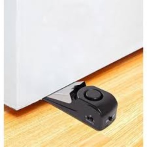 Opritor pentru usa cu alarma, 120db, cu baterii, cu 3 trepte de sensibilitate, antialunecare, buton on-off, 14x4.5x4 cm, negru - Img 2