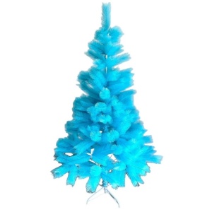 Pin Artificial de Craciun, Albastru, Pin Lucios, inaltime 210cm, suport inclus - Img 4
