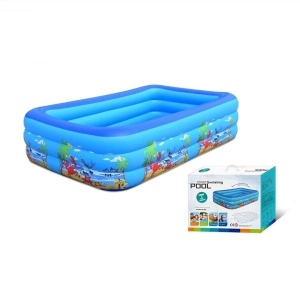 Piscina gonflabila pentru copii si adulti, PVC, 180x125x54cm - Img 2