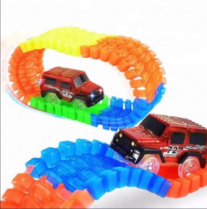 Pista de curse flexibila pentru copii, multicolor - Img 2