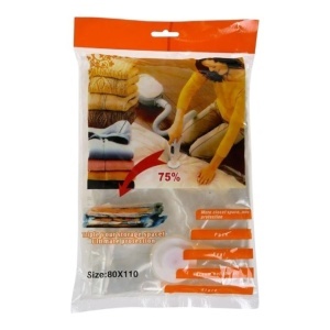 Sac pentru vidat haine 80 x 110 cm, transparent