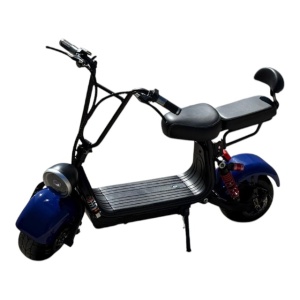 Scuter mini electric 1000W 48V viteza 25 km/h albastru, FARA PERMIS - Img 8