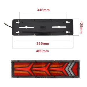 Set 2 bucati Lampi stopuri spate , triple led 46cm, 5 functii, semnalizare dinamica, 12-24V, 1067 - Img 4