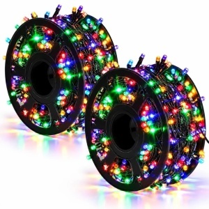 Set 2 Instalații LED 100 m, 8 Jocuri de Lumini, MULTICOLOR