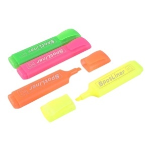 Set 2 markere evidentiatoare, neon, galben