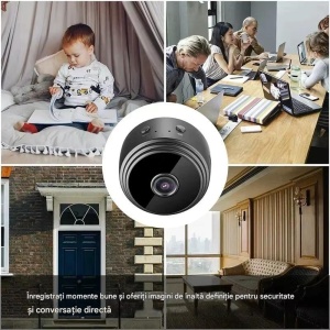 Set 3 camere de supraveghere WiFi HD 1080P – monitorizare interioara, detectie miscare - Img 2