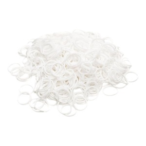 Set 300 Elastice Rainbow Loom , Alb
