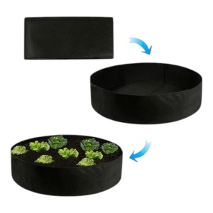 Set de 2 bucati Ghiveci Mare, Sac de Gradinarit din Fetru, Reutilizabil Pentru Plantare si Crestere Plante - Img 9