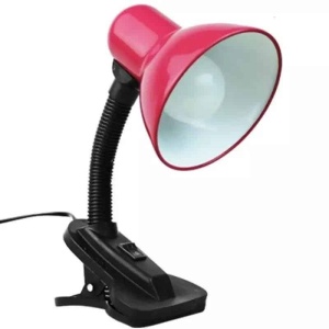 Set de 2 bucati veioza , Lampa de birou cu brat reglabil si clema de prindere ROSU - Img 2