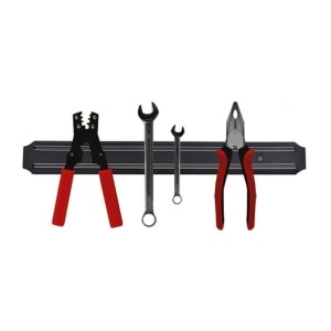 Suport magnetic pentru scule, fixare perete, 33 x 4.8 x 1.4 cm, negru  - Img 1