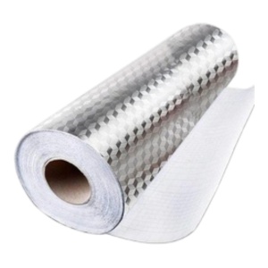 Tapet din folie de aluminiu, 5 m x 60cm , Argintiu