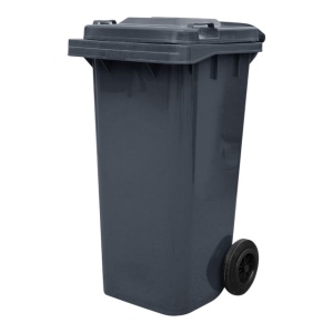 Tomberon gunoi, europubela, cu roti, 120L, GRI