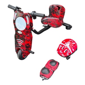 Tricicleta electrica drift pentru copii , cu set de protectie