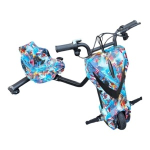 Tricicleta electrica pentru drifturi 360, motor 250 W, 15 KM/H, 4400 mA, 36 V, 8 inch, Display LED și Conexiune Bluetooth, Cadru Reglabil, 3 viteze, lumini pe roată și frontal, AMERICA - Img 4
