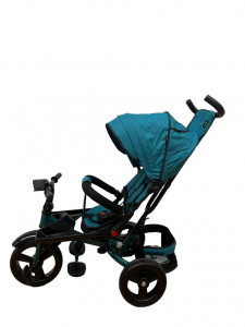Tricicleta SL02 cu Pozitie de Somn, Scaun Reversibil, 8-36 luni, Culoare Verde -Turcoaz - Img 5