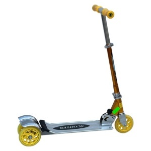 Trotineta Scooter Galben-Auriu pentru copii, greutate maxima 50kg - Img 3