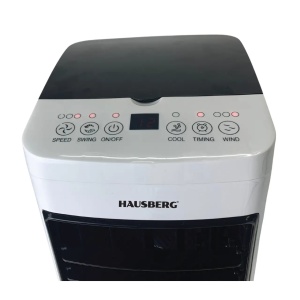 Ventilator cu racire si umidificare aer HAUSBERG HB-5955, 3 viteze, telecomanda, temporizator 12 ore, rezervor apa 4 l, portabil, Alb - Img 5