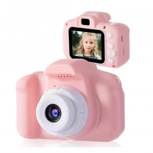 Aparat Foto Digital Pentru Copii, Roz, compact și ușor de transportat
