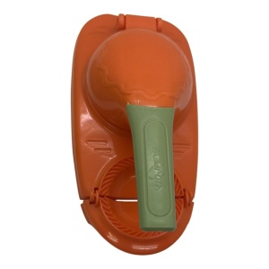 Aparat pentru galuste si coltunasi, plastic portocaliu-verde, forma rapida si uniforma, usor de utilizat, ideal pentru preparate traditionale, inchidere perfecta margini, curatare simpla, accesorii bucatarie practice, gatit eficient acasa