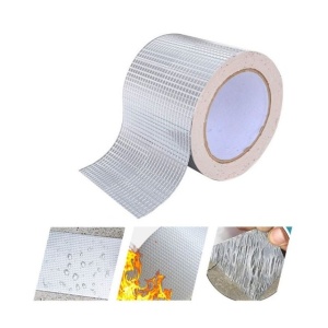 Bandă adezivă super impermeabilă pentru repararea scurgerilor de țevi, soluție pentru scurgeri de apă din folie de aluminiu, etanșare, cauciuc butilic, bandă flexibilă pentru fisuri de suprafață , 20cm x 5M - Img 4