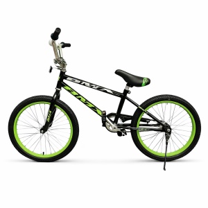 Bicicleta Copii BMX 20inch, Negru-Verde