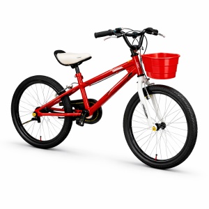 Bicicleta Copii FeichiBaby, 18″, Rosu , Cosulet inclus , Pentru Varsta 6-10 ani - Img 3
