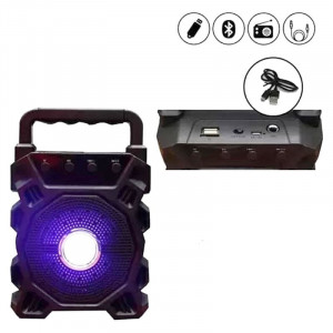 Boxa portabila KTS 1080, Boxa Portabila cu USB, Acumulator 500 mAh, FM, Slot Card TF si Microfon, LED, - Img 3
