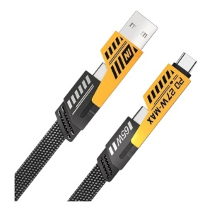 Cablu de Date Incarcare Rapida si Transfer Date 4-in-1 USB-C PD 65W/27W, 1M - Type-C, USB-A, Compatibil iPhone, iPad, Samsung, Huawei, Android, Laptopuri si Power Bank, multicolor - Img 5