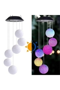 Decoratiune solara de gradina, 6 globuri cu joc de lumini
