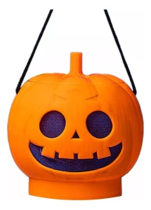 Dovleac cu lumini, sunete, decor de Halloween