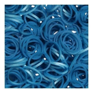 Elastice Rainbow Loom - Metalic Albastru-300 buc