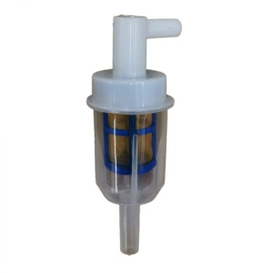 Filtru motorina universal cu cot, racord 8mm, transparent