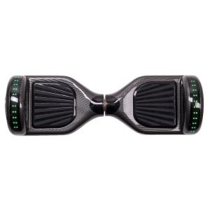 Hoverboard Carbon, Scuter electric, roti 6.5 inch, bluetooth, led-uri, lumini de zi/noapte, 1000w